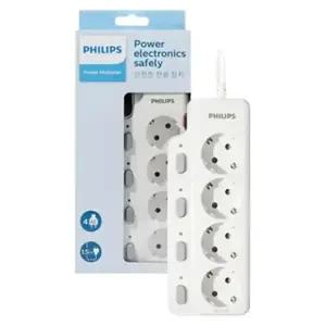 개별 전원스위치 4구 3m 멀티 콘센트 고용량 멀티탭 전원공급 LED램프표시 안전접지극 과부하 자동차단