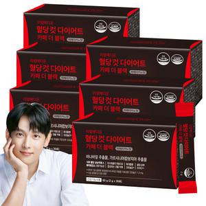 리얼메디온 혈당컷 다이어트 카페 더 블랙 6박스 아메리카노맛 설탕당류ZERO 바나바잎 가르시니아 캄보 지아 추출물 체지방감소 보조제 커피맛 혈당케어 컷타임