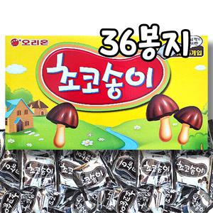 오리온 초코송이 36g X 36봉지 대용량 어린이 간식 유아단체 학교 주문  쵸코송이