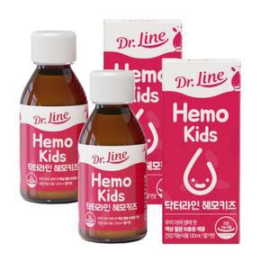[닥터라인] 닥터라인 헤모키즈 맛있는 딸기맛 유아철분제 120ml 2개 /sj