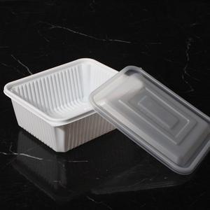 [기타]일회용찜용기 JH 미니사각찜 23199 화이트 200세트 포장 배달 탕용기