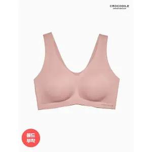 [하프클럽/ 이너웨어]라이크라 쉘론 몰드부착 V넥 브라 1종 로즈핑크 CDWBR4O22