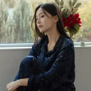 이너쿠키 여성 수면 잠옷 세트 극세사 울트라 기모 밍크 스판 여자 겨울 파자마 홈웨어 빅사이즈 WHS4821