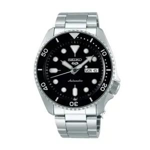 남성 남자 블랙 실버 오토매틱 메탈시계 SRPD55K1