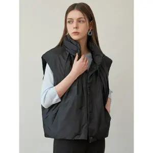 [하프클럽/]프리미엄 에디션 셔링 패딩 베스트-사이즈 55~88까지