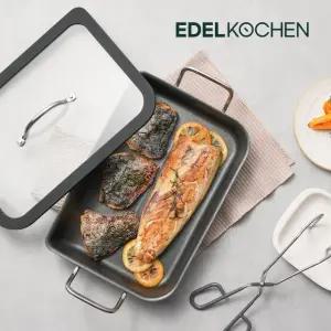 [에델코첸] 통3중 클래시 생선구이팬 29*20cm (블랙)