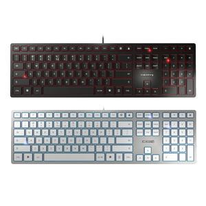 체리 KC6000 무소음 풀배열 사무용 슬림 펜타그래프 키보드(블랙,실버)