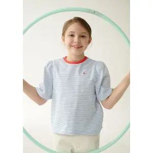 [빈](김해점)BZ18TS01SB 스카이 블루 스트라이프 티셔츠