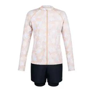 [레노마수영복](하남점)*폴리백 증정*여성 모노플라워 집업래쉬가드 (3PCS)세트 RN-LS2F924-BG