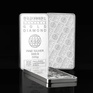 [한국금다이아몬드] 실버바 AG 500g 999.9 은투자 은시세