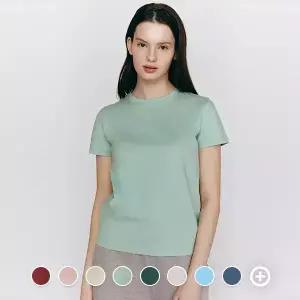 325518 여 기본 크루넥 반팔티