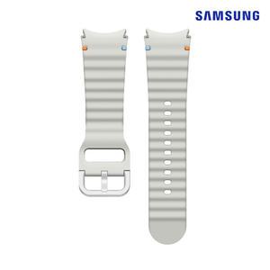 삼성 정품 갤럭시워치7 ( 워치4/5/6/FE 호환) 스포츠 밴드 스트랩 (와이드, M/L) 실버 / ET-SNL31LSEG