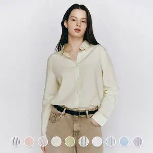 [지오다노] 345510 여 코튼린넨 셔츠