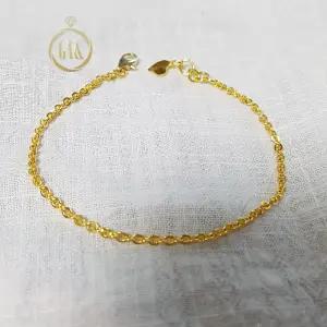 [가앤] 24k순금 하트 심플 기본 체인 팔찌 3.75g