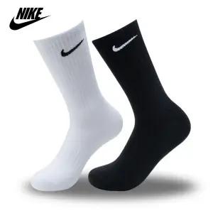 나이키 에브리데이 크루삭스 3켤레 장목 양말 화이트 블랙