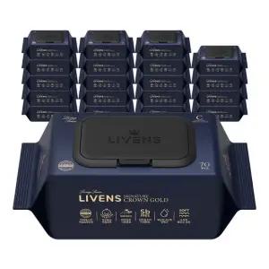 리벤스 시그니처 크라운 골드 도톰한 아기 물티슈 70매  20팩