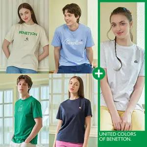 [BENETTON] 25NEW 베네통 남여공용 퀵드라이 반팔티 15차 (5종)