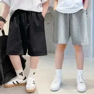 10대 주니어 밴딩 트레이닝 5부 팬츠 여름 키즈 남아 여아 초등학생 반바지 (P001)