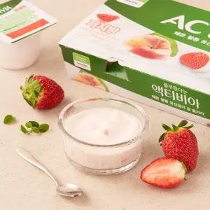 [풀무원]다논 액티비아 딸기복숭아 8입