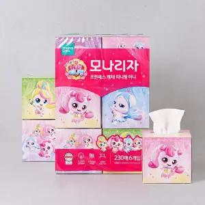 모나리자 티니핑 미니 미용티슈 230매*6입
