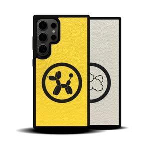 갤럭시 S25 S24 울트라 S23 S23 플러스 S22 S21 S20 아이콘 맥세이프 링 커스텀 이니셜 각인 레더자켓 케이스