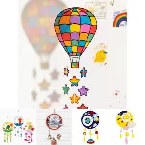 썬캐쳐 모빌 셀로판지놀이 여름 만들기키트(열기구)/DIY/어린이/아동/키즈/학생/미술/공작/학습/놀이/장식