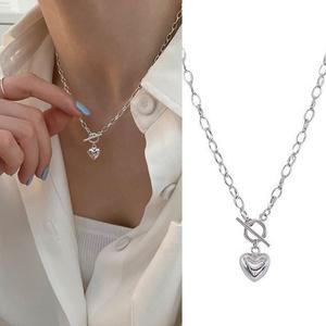 하트 목걸이 체인 초경선물 여자친구1주년선물 기념일 군번줄