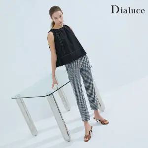 디아루체 깅엄체크 사브리나 팬츠