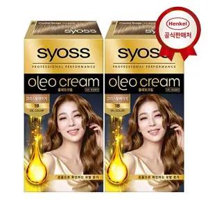 [헨켈뷰티]사이오스 올레오크림 새치염색약 1-B 크리스탈베이지 x 2개