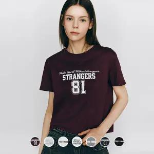 [지오다노] 395502 여 크롭핏 그래픽 반팔티(WWS)