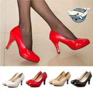 ONM 유광 에나멜 펌프스 하이힐 9cm 세련된 여성