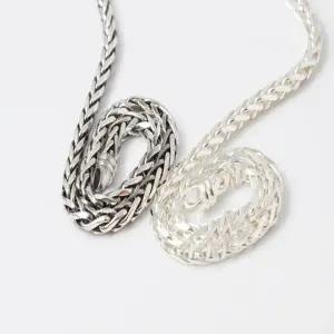 스피커 4mm 은팔찌 남자 여자 커플 순은 남녀공용 925실버 도톰