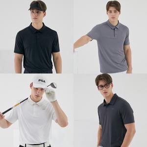 PGA 남성 데일리 컴팩트 반팔 카라 티셔츠 5종세트