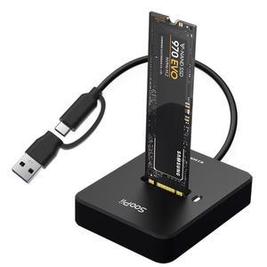 M.2 NVMe SSD Gen2 10G 고속 도킹스테이션 인클로저 외장케이스 방열효과 SD02A