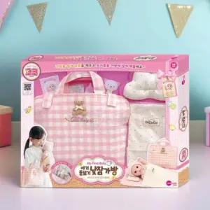 원앤원 아기돌보기 낮잠가방 코코 인형놀이 외출가방 낮잠패드 이불 구름베개 장난감 유아