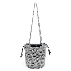 이즘 은사 보부상 실버 네트백 그물가방 데일리 여름 숄더백