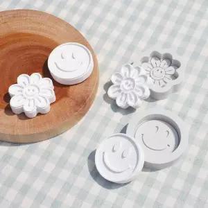 석고방향제 만들기 1인용 키트 데이지꽃 스마일 몰드 단체 수업용 솜씨키트