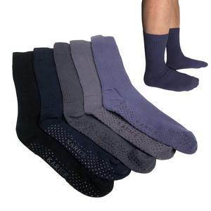 국산 미끄럼방지 순면 남성 장목 양말 성인 신사 지압