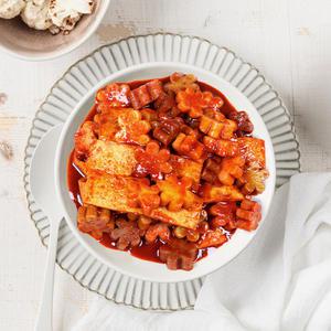 키즈 떡볶이 밀키트 어린이용 맵지않은 꽃떡 간장베이스 간편간식