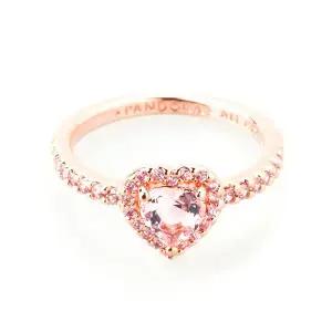 [판도라] 188421C04 스파클링 반지 엘레베이티드 하트 링 반지