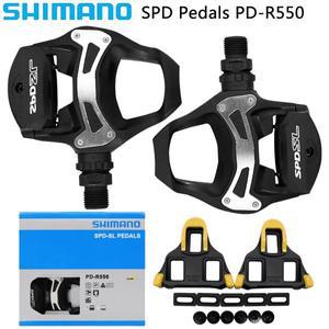 SHIMANO TIAGRA PD-R550 도로 자전거 페달 와이드 플랫폼 SH11 클리트가 포함된 단일 측면 자동 잠금 SPD