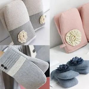 주방장갑 2개1세트 패브릭 냄비 오븐 장갑 1p