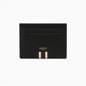 [AK분당점] [헤지스] 블랙 로고배색 소가죽 카드지갑 HJHO5E503BK