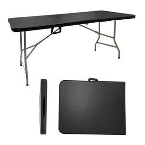 접이식 테이블 1800 블랙 브로몰딩 야외 테라스 캠핑 이동식 행사용 매대 무광블랙