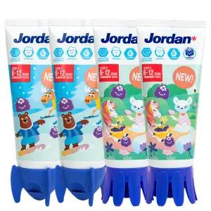 조르단 뉴스텝2 어린이 치약 포도향 90g 4개