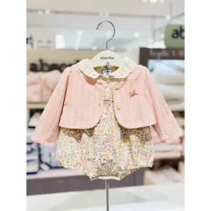 [압소바](신세계 사우스시티)[압소바 25년FW 가을임신출산선물] 블루문 볼레로 우주복세트 (A2522310)핑크