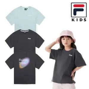 [휠라키즈](대전신세계)50% 특가 회오리 빅로고 티셔츠 (FK2RSG2203M)