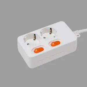 멀티탭 2구 멀티코드 개별 스위치 7호 7.5M 16A KC/리드선/가정용/사무실/오피스/컴퓨터/전기선/전기콘센트