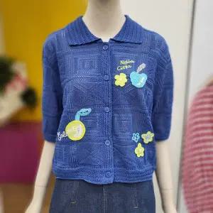 [베네통] 스카시 변형 카라 니트가디건 BAKCA8531 BL_DJ