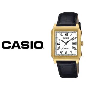 카시오 사각 스퀘어 빈티지 클래식 탱크 남자 가죽시계 MTP-B190GL-7B